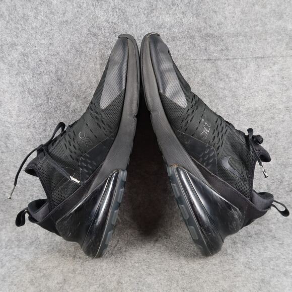 Nike Shoes Mens 10.5 Air Max 270 Sneakers Athletic Running Trainer Black Casual - Picture 11 of 13